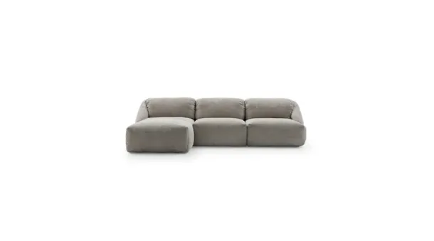 Fabric sofa with peninsula Mellville by Ditre Italia.