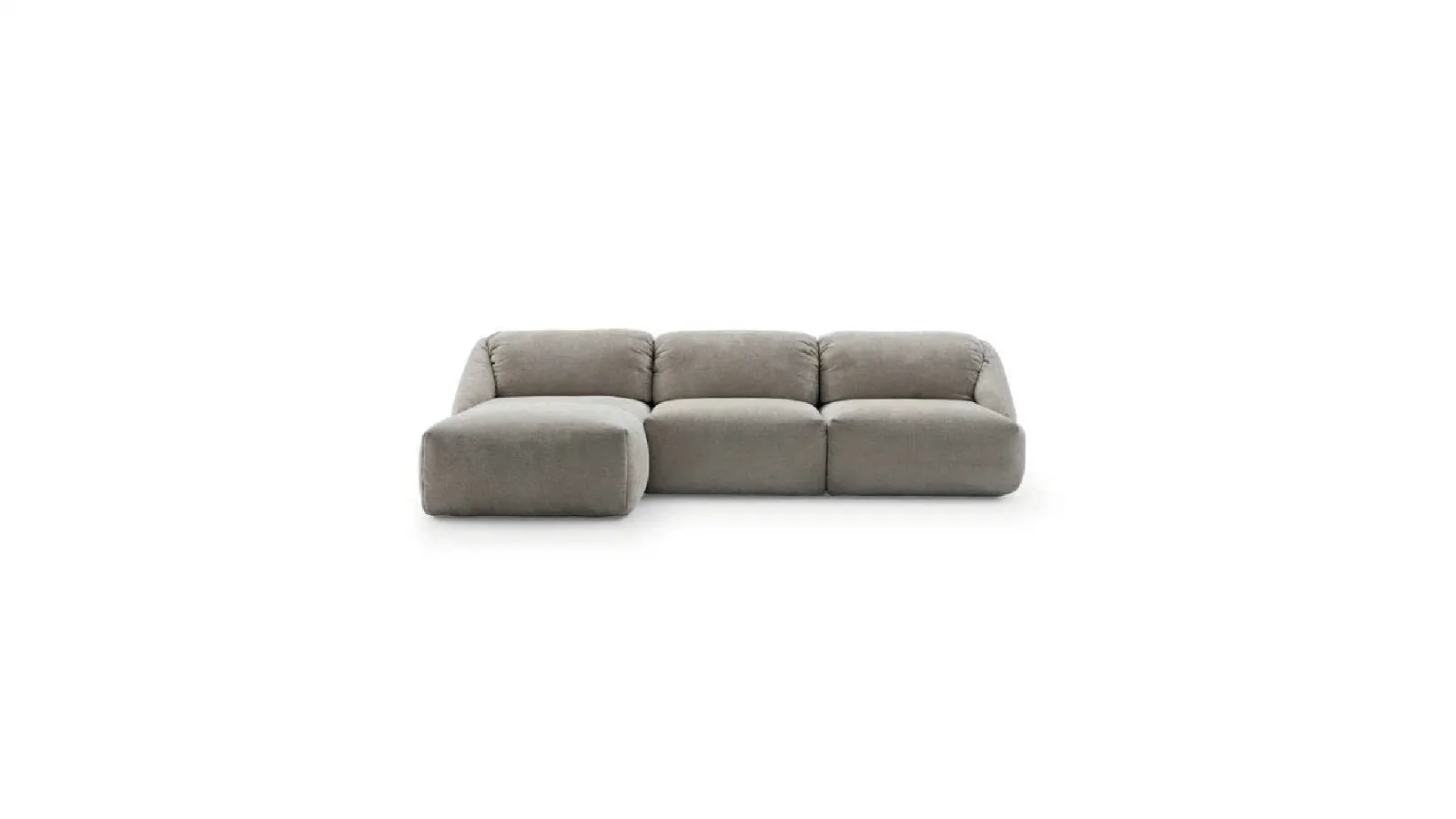 Fabric sofa with peninsula Mellville by Ditre Italia.