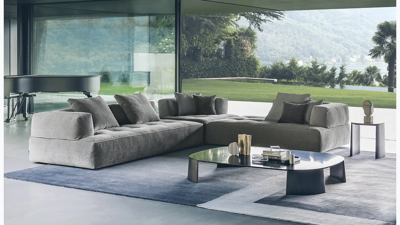 Melvil upholstered fabric sofa by Desirèe