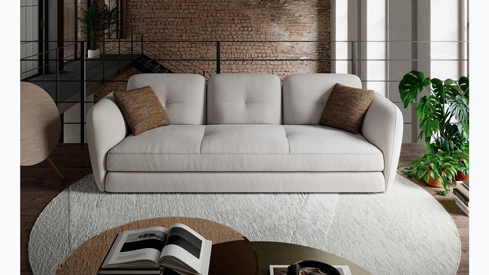 Linear sofa Michael by Cattelan Italia