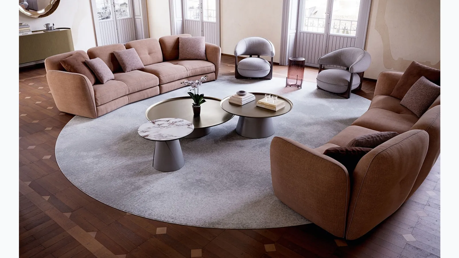 Linear sofa Michael by Cattelan Italia