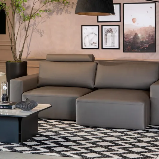 Linear sofa with removable seats Moove by Tonin Casa