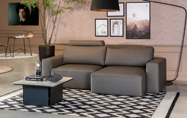 Linear sofa with removable seats Moove by Tonin Casa