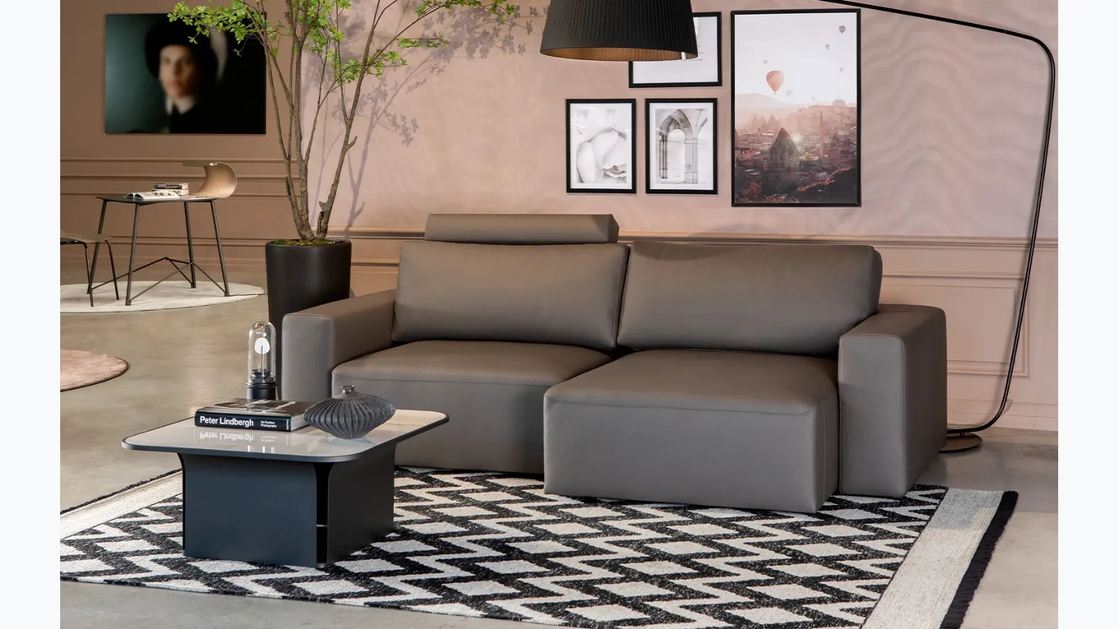 Linear sofa with removable seats Moove by Tonin Casa