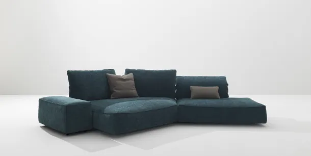 Mose sofa with chaise lounge in Desirèe fabric