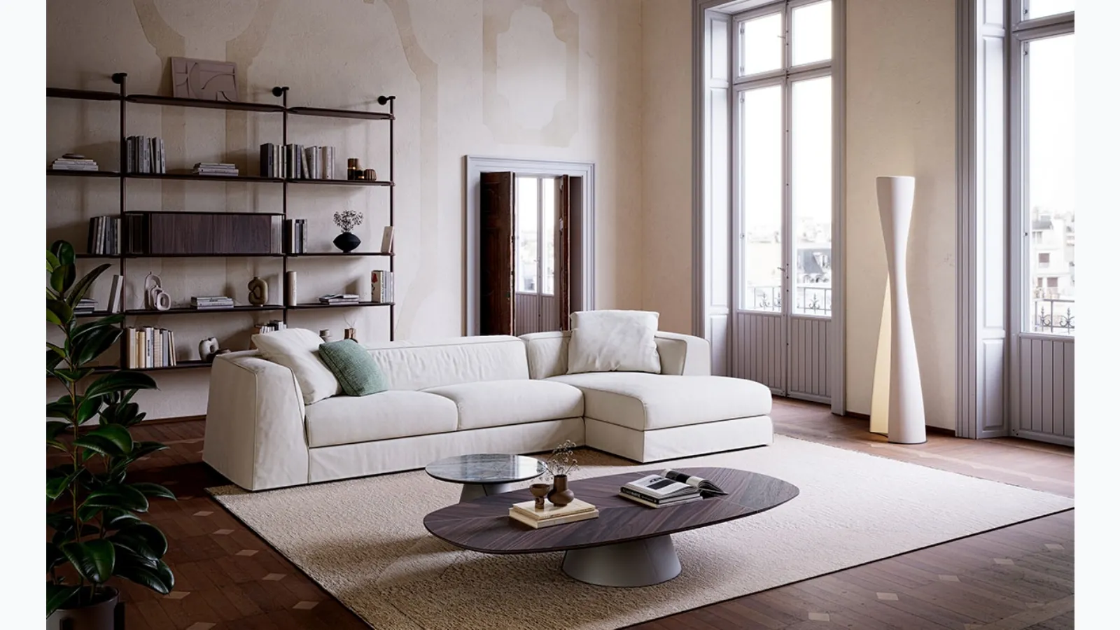 Mykonos sectional sofa by Cattelan Italia