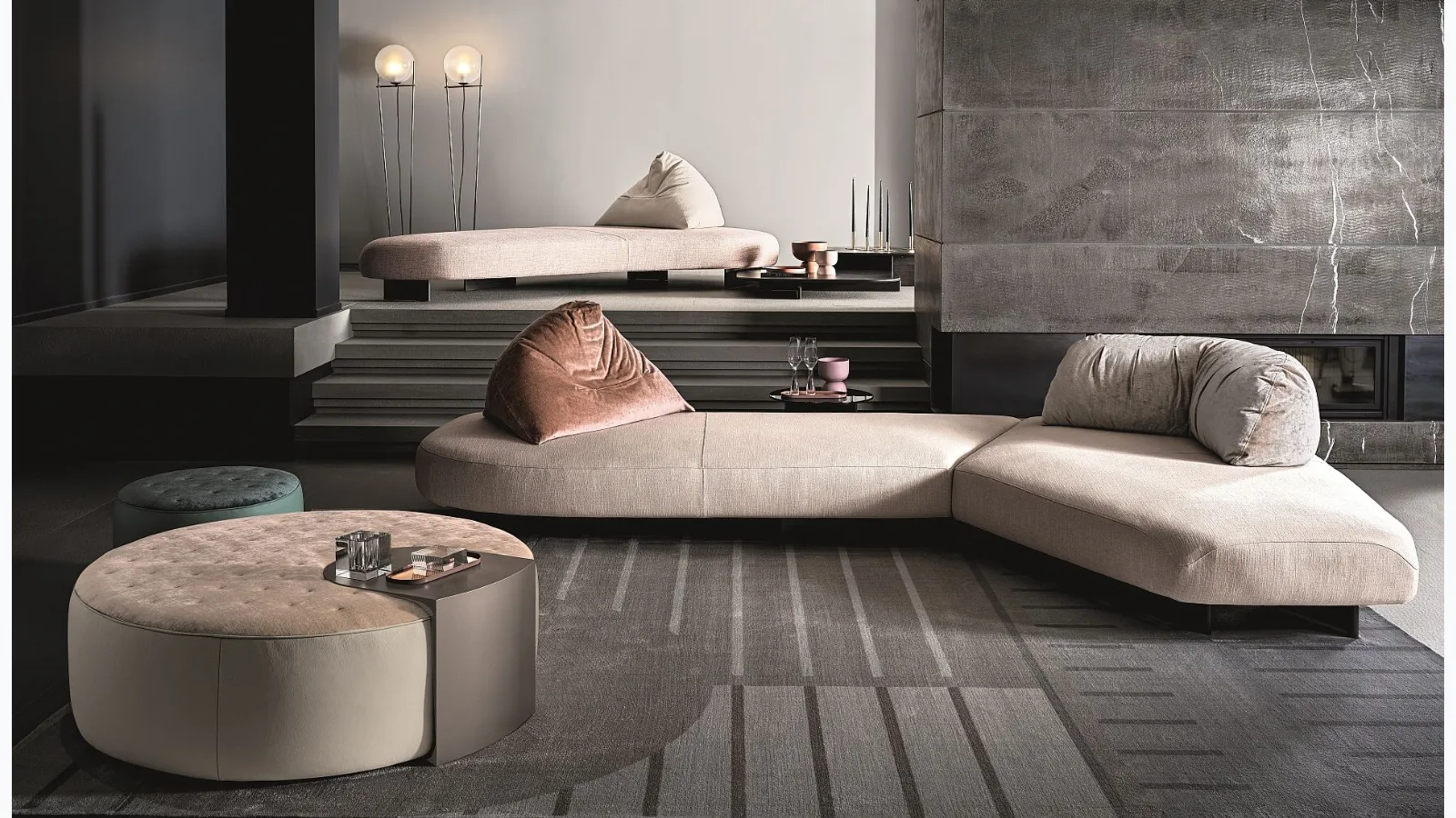 Sofa in fabric Papilo by Ditre Italia