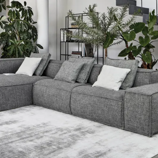 Sofa with peninsula Peanut BX by Bonaldo.