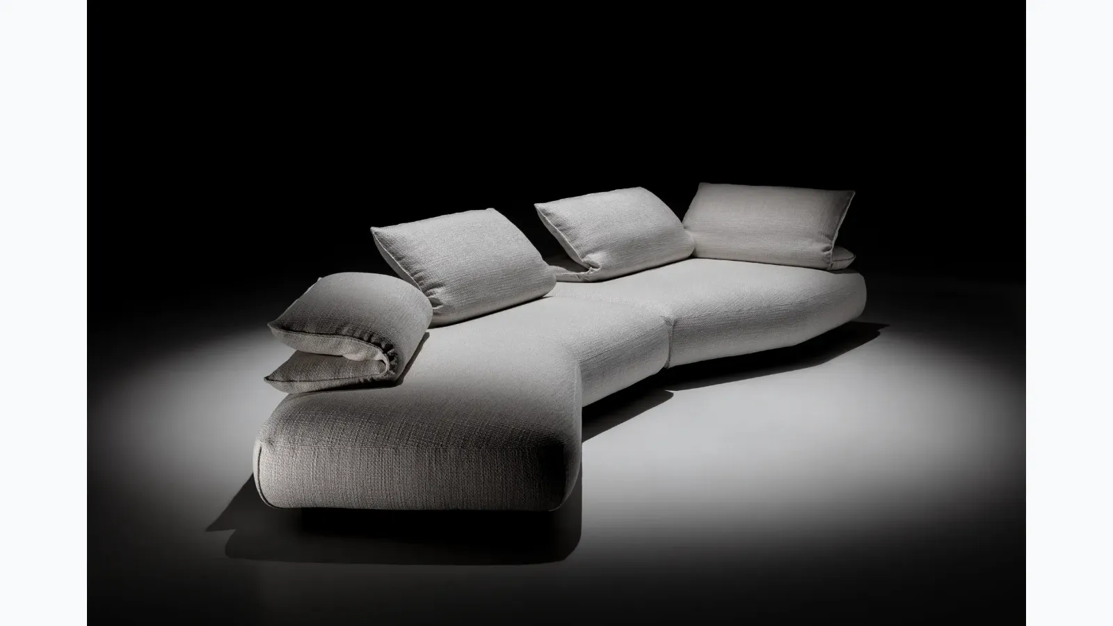 Plane linear sofa by Twils