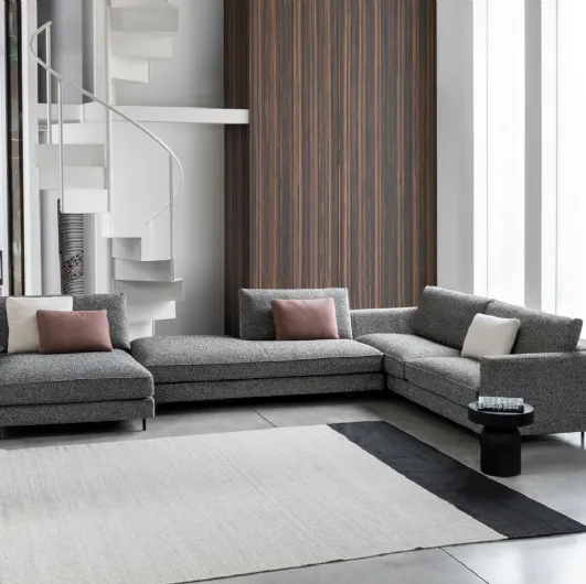Corner sofa with peninsula Ralph by Flexteam