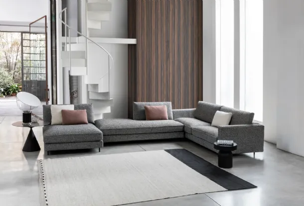 Corner sofa with peninsula Ralph by Flexteam