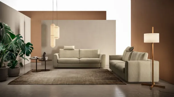 Linear fabric sofa Raphael by Twils