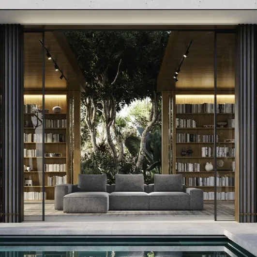 Sofa with peninsula Reverso by Felis