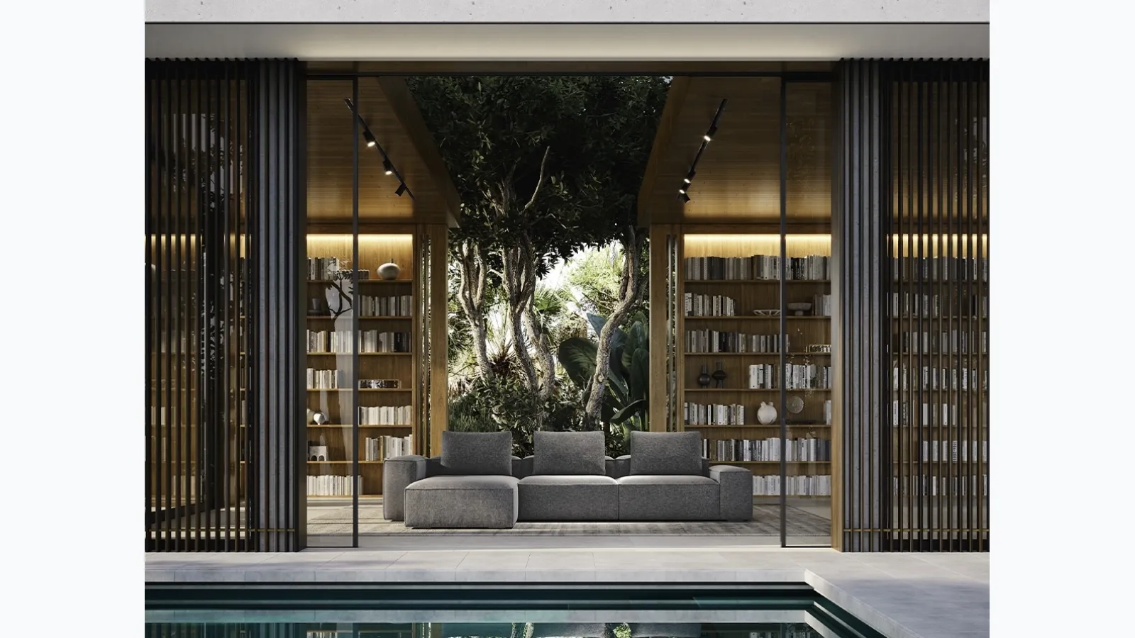 Sofa with peninsula Reverso by Felis