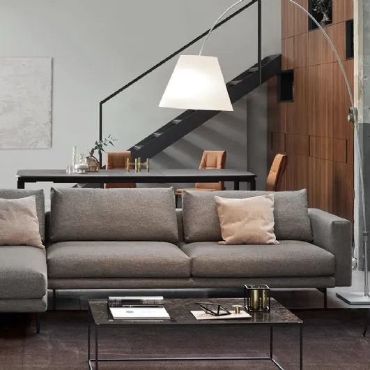 Calligaris Rod sofa with chaise longue
