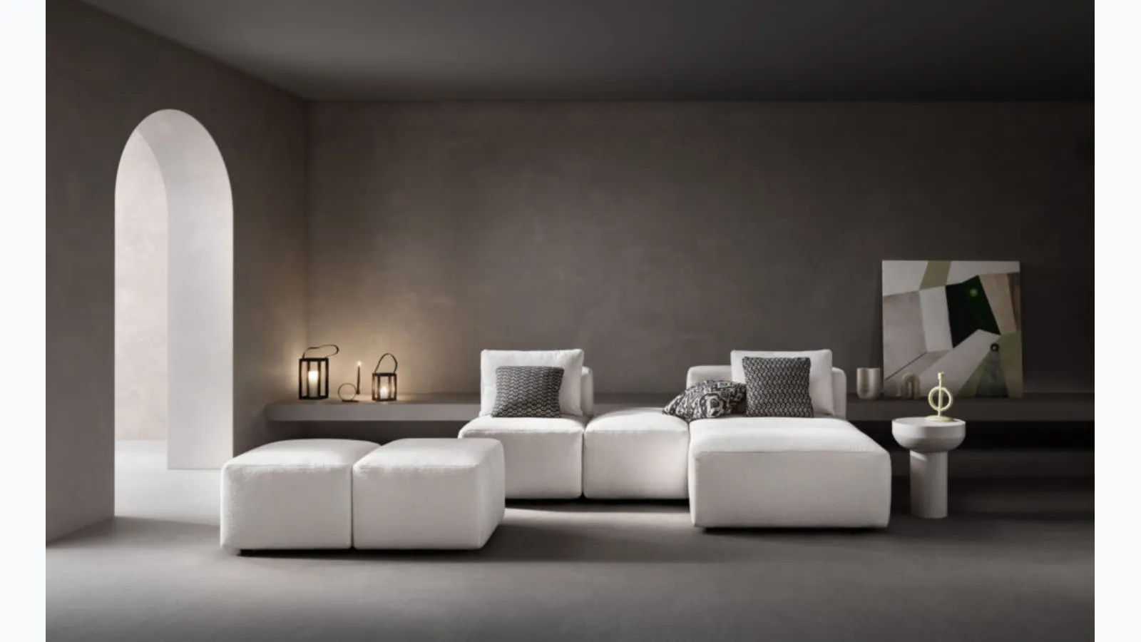 Upholstered fabric sofa Sassy by Samoa