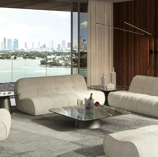 Spencer upholstered fabric lounge by Cattelan Italia.