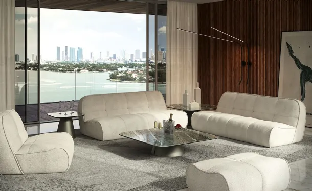 Spencer upholstered fabric lounge by Cattelan Italia.
