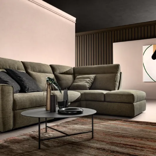 Corner Relax sofa in Swing Slick fabric by Samoa.