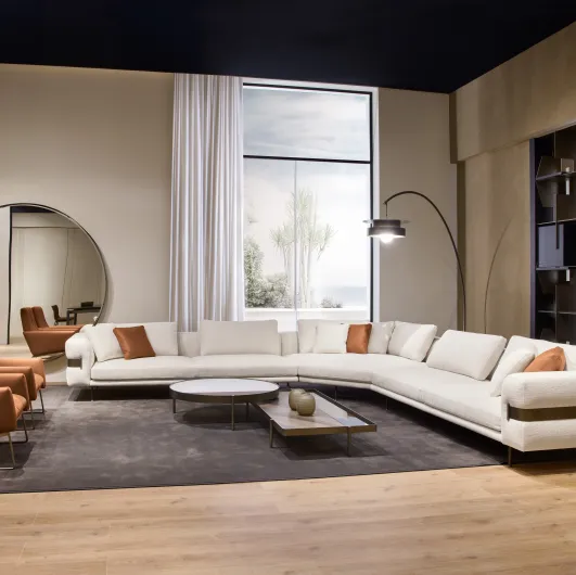 Cantori Valley fabric corner sofa