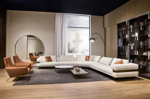 Cantori Valley fabric corner sofa