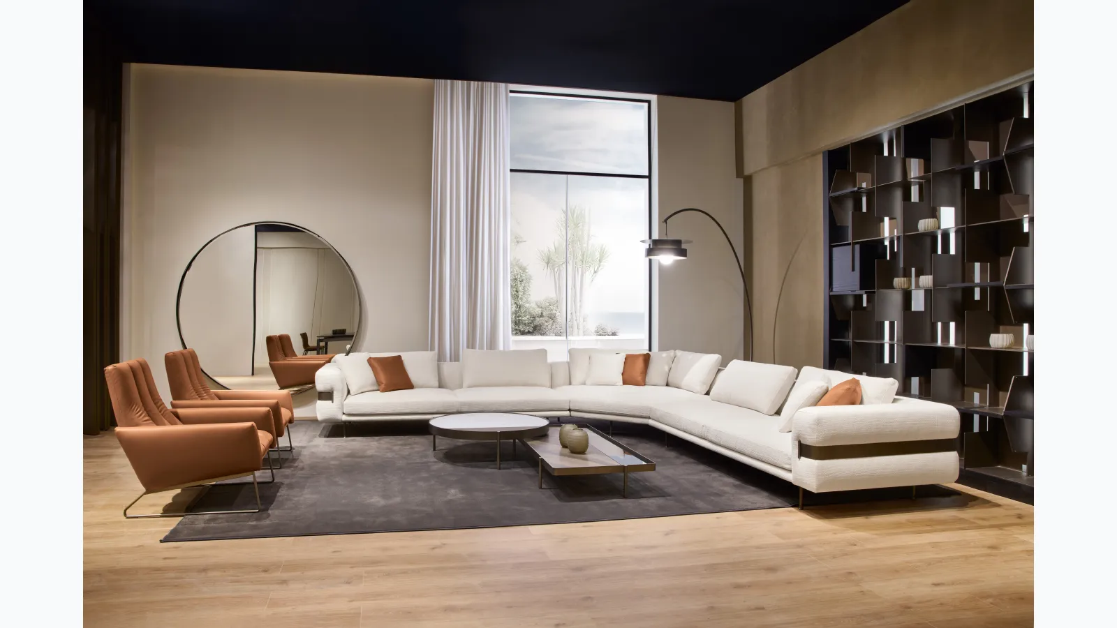 Cantori Valley fabric corner sofa