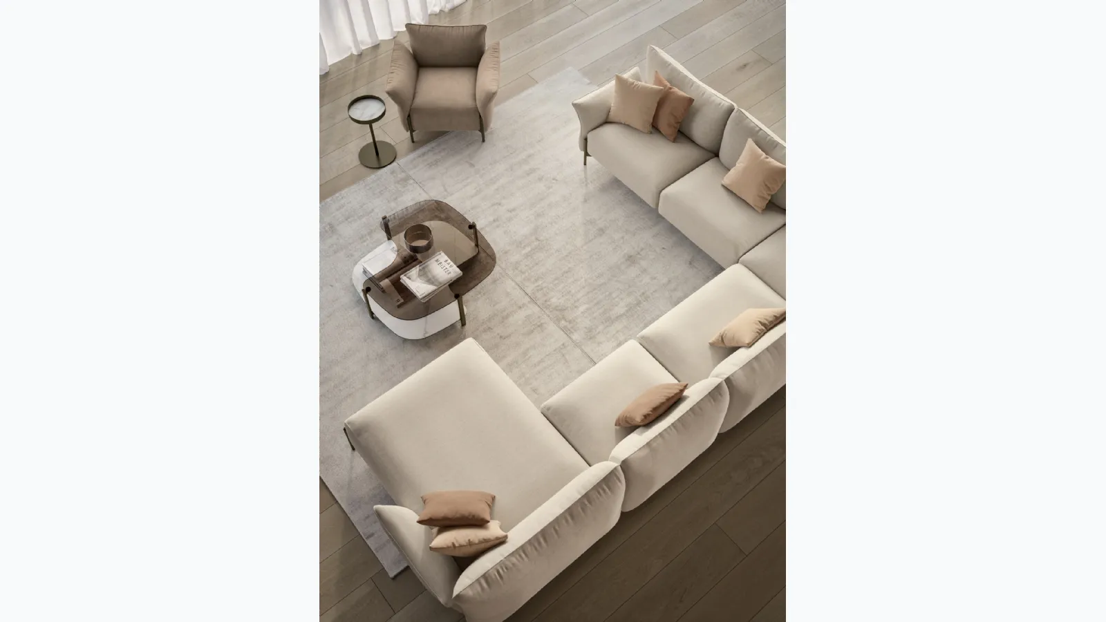 Victor sectional sofa by Bontempi