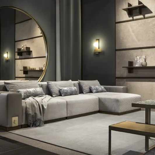 Vietri sofa with peninsula by Cantori