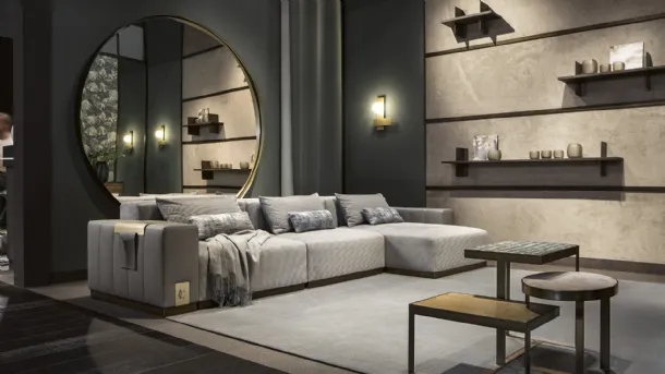 Vietri sofa with peninsula by Cantori