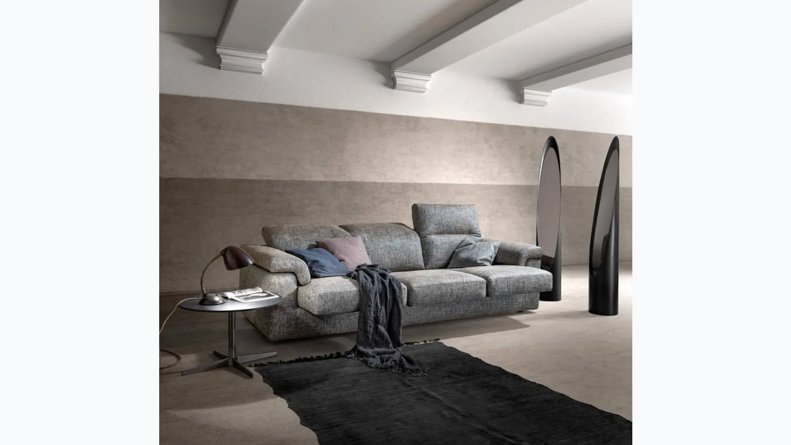 Linear sofa with extendable seats Way by Samoa