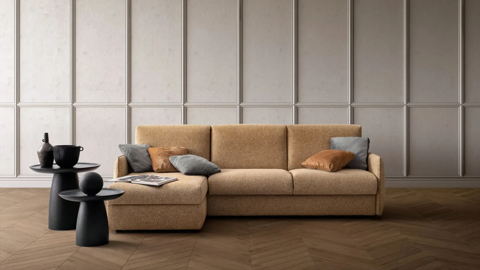 Wonder sofa bed with peninsula by Samoa.