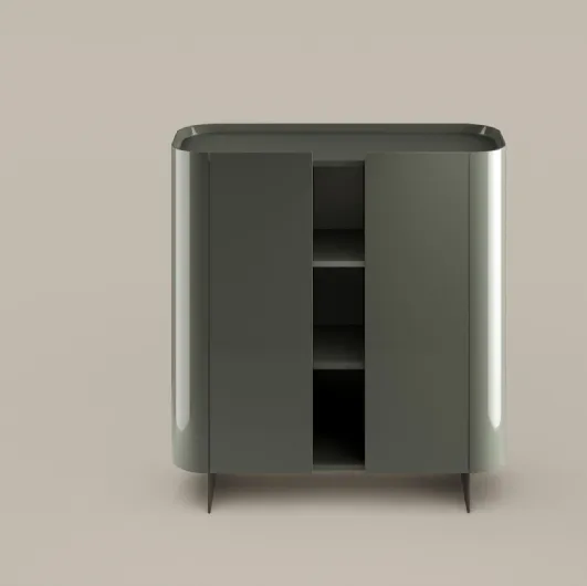Vertical Madia Arragan in glossy lacquered wood by Bonaldo