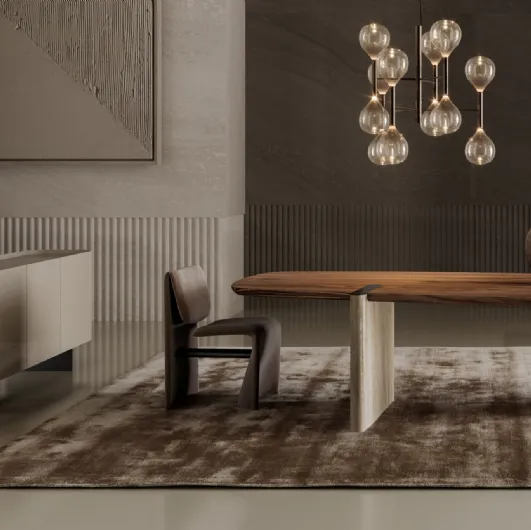 Glossy lacquered wood Madia Arragan by Bonaldo