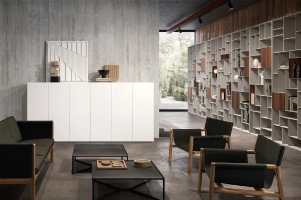 Madia Ateneo in White lacquered finish by Capo d