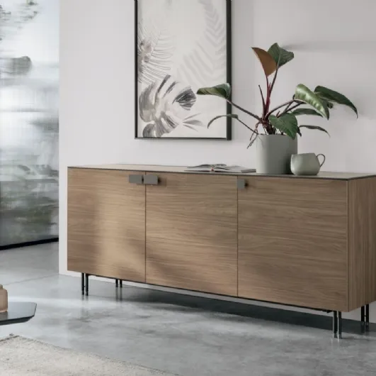 Tomasella Basilea Noce Ambra sideboard