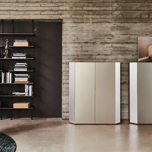High lacquered wooden sideboard Chelsea by Cattelan Italia.