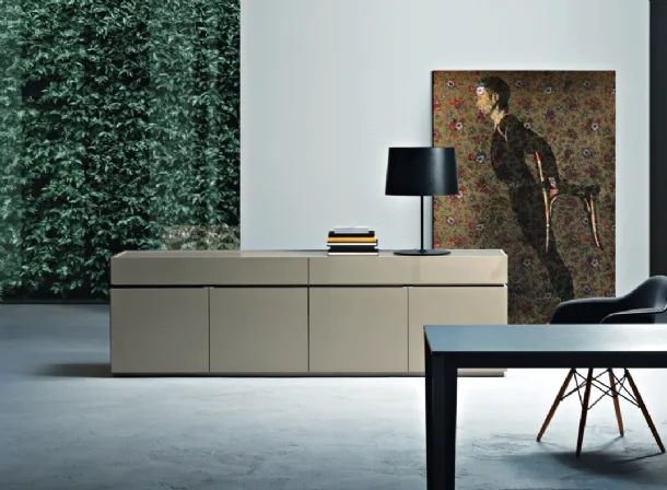 Madia Cidori 01 in glossy and matte lacquered Juta by Sangiacomo