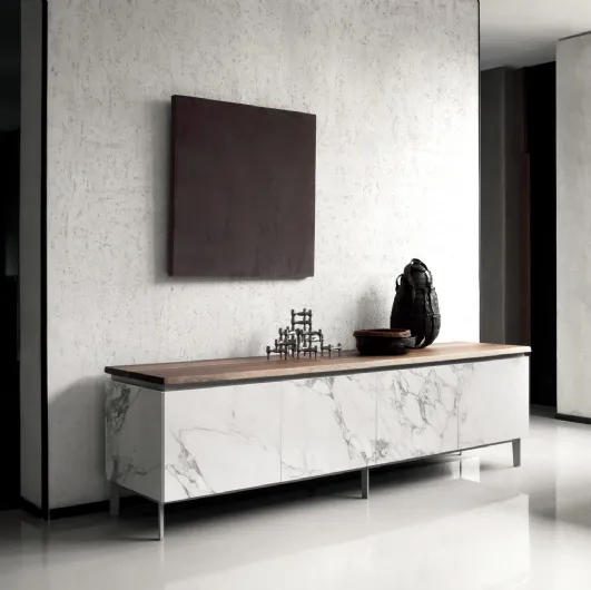 Cosmopolitan sideboard in SuperMarble by Bontempi