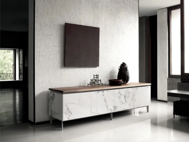 Cosmopolitan sideboard in SuperMarble by Bontempi