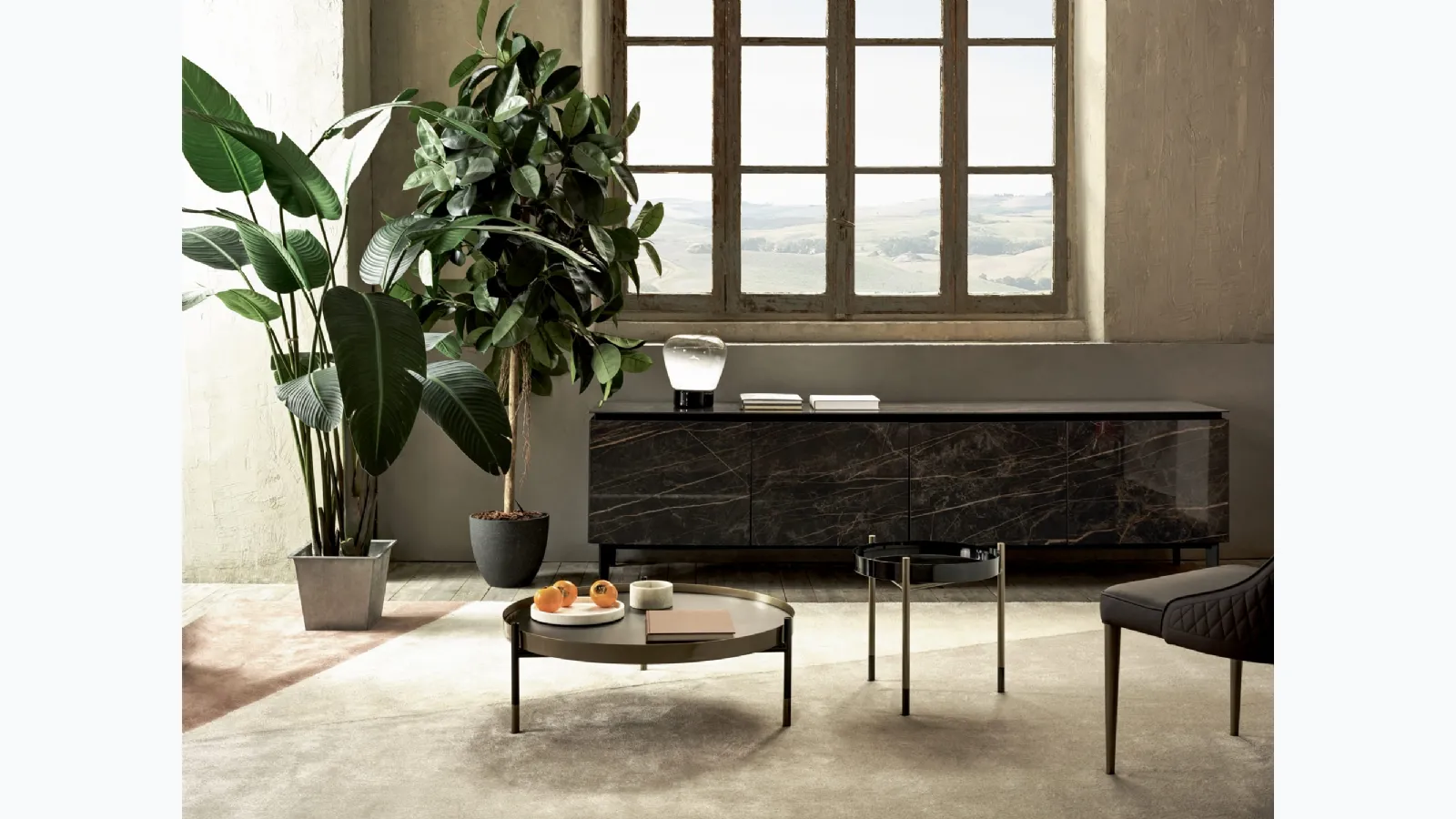 Cosmopolitan sideboard in SuperMarmo by Bontempi