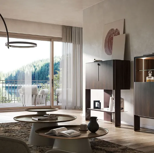 Design wooden sideboard Cremona by Cattelan Italia.