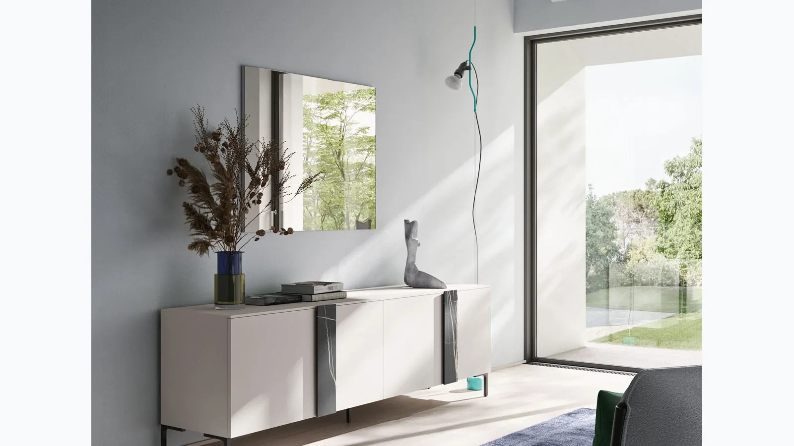 Madia Day 29 in silk melamine and marble by Orme.