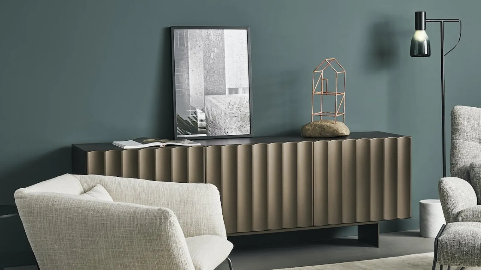 Lacquered wooden sideboard Dorian by Bonaldo