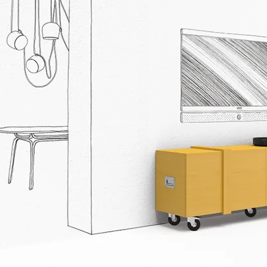 Fragile sideboard by Minotti Italia