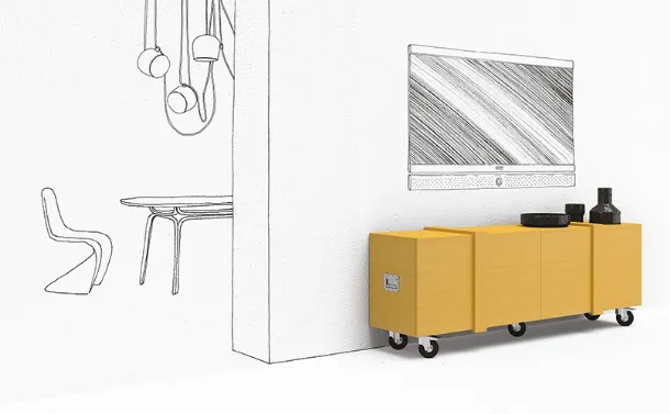 Fragile sideboard by Minotti Italia