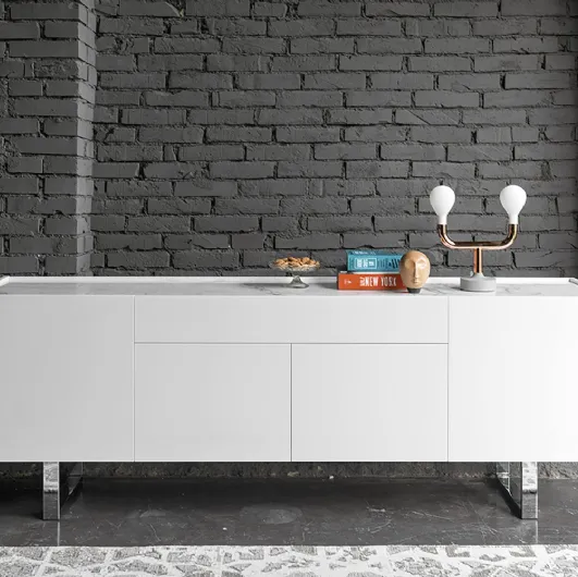 Calligaris White Horizon Sideboard