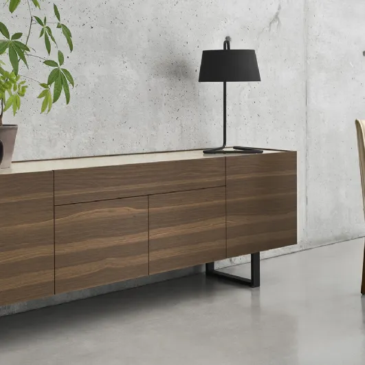 Wooden Horizon sideboard by Calligaris
