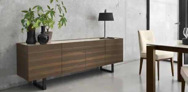 Wooden Horizon sideboard by Calligaris
