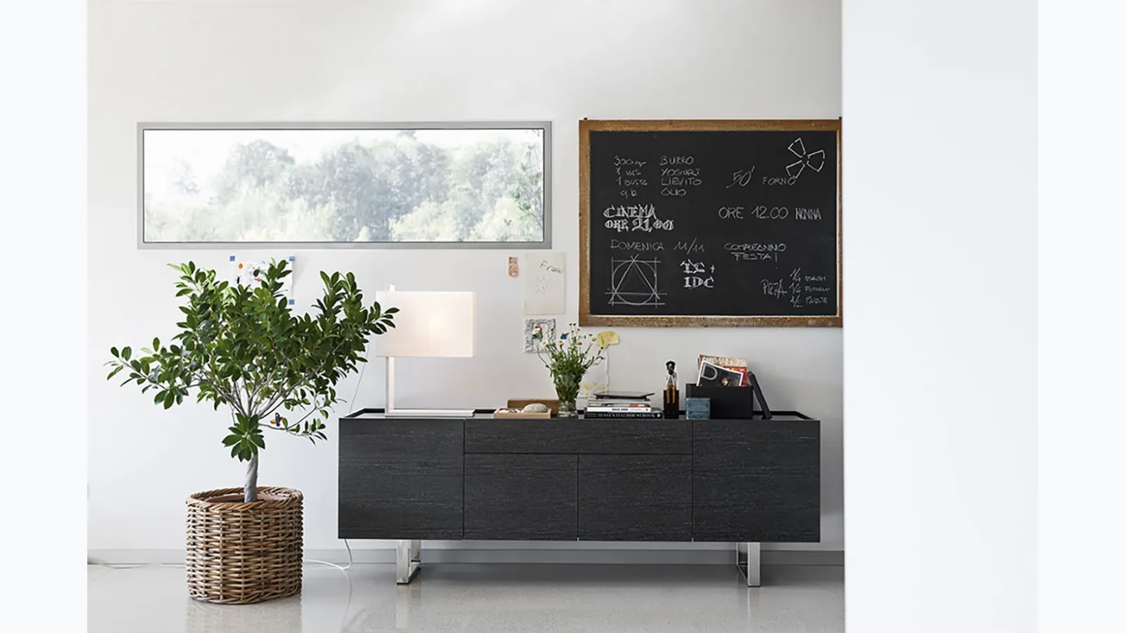 Wooden sideboard Horizon by Calligaris