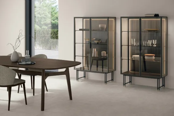 Joyce sideboard with glass doors by Tomasella.
